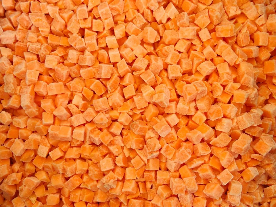 Karottenwürfel, tiefgekühlt